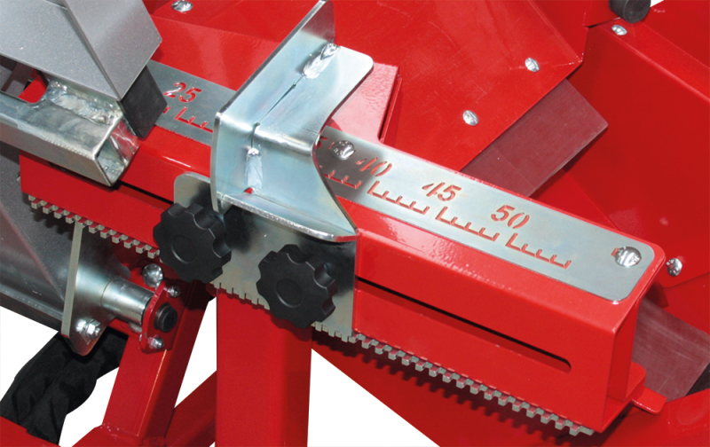 Réglage de la longueur de coupe de 20 à 50 cm