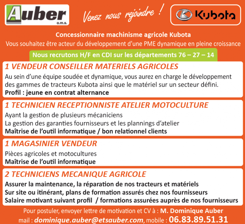 AUBER RECRUTE